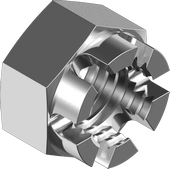 Slotted Hex Nuts
