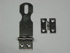 HASP AND STAPLE GRD 316 100MM WITH FIXED EYE